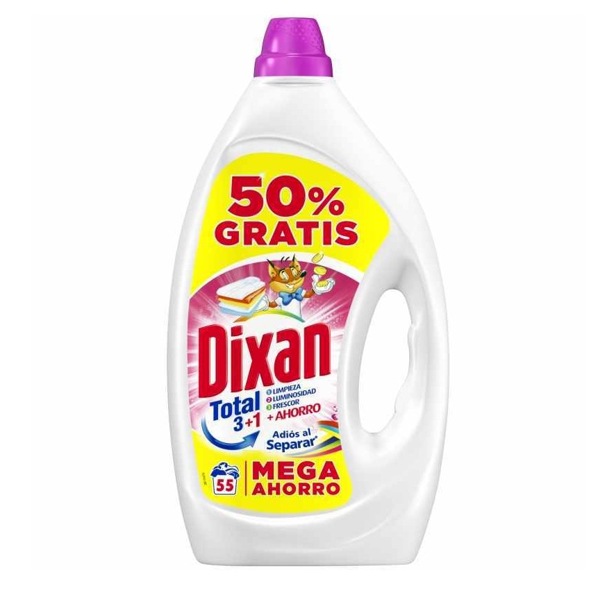 DIXAN LAV.LIQ. GEL 2475ML. 55LAV. COLOR