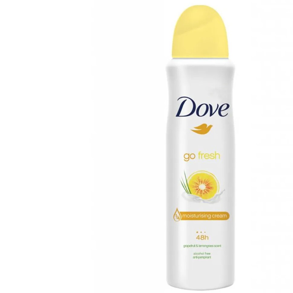 DOVE DEO SPRAY 150ML. GRAPEFRUIT E LEMONGRASS