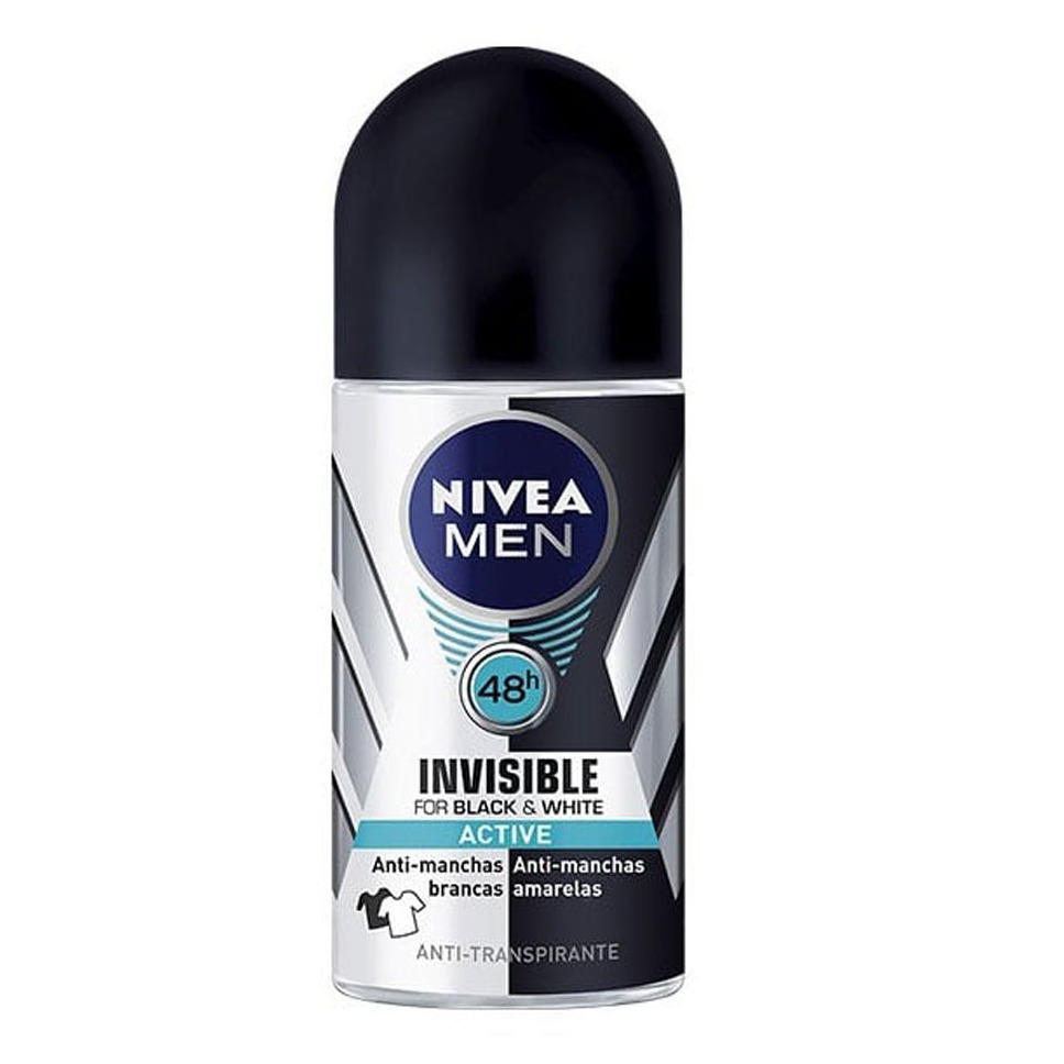 NIVEA DEO ROLL ON 50ML. BLACK INVISIBILE