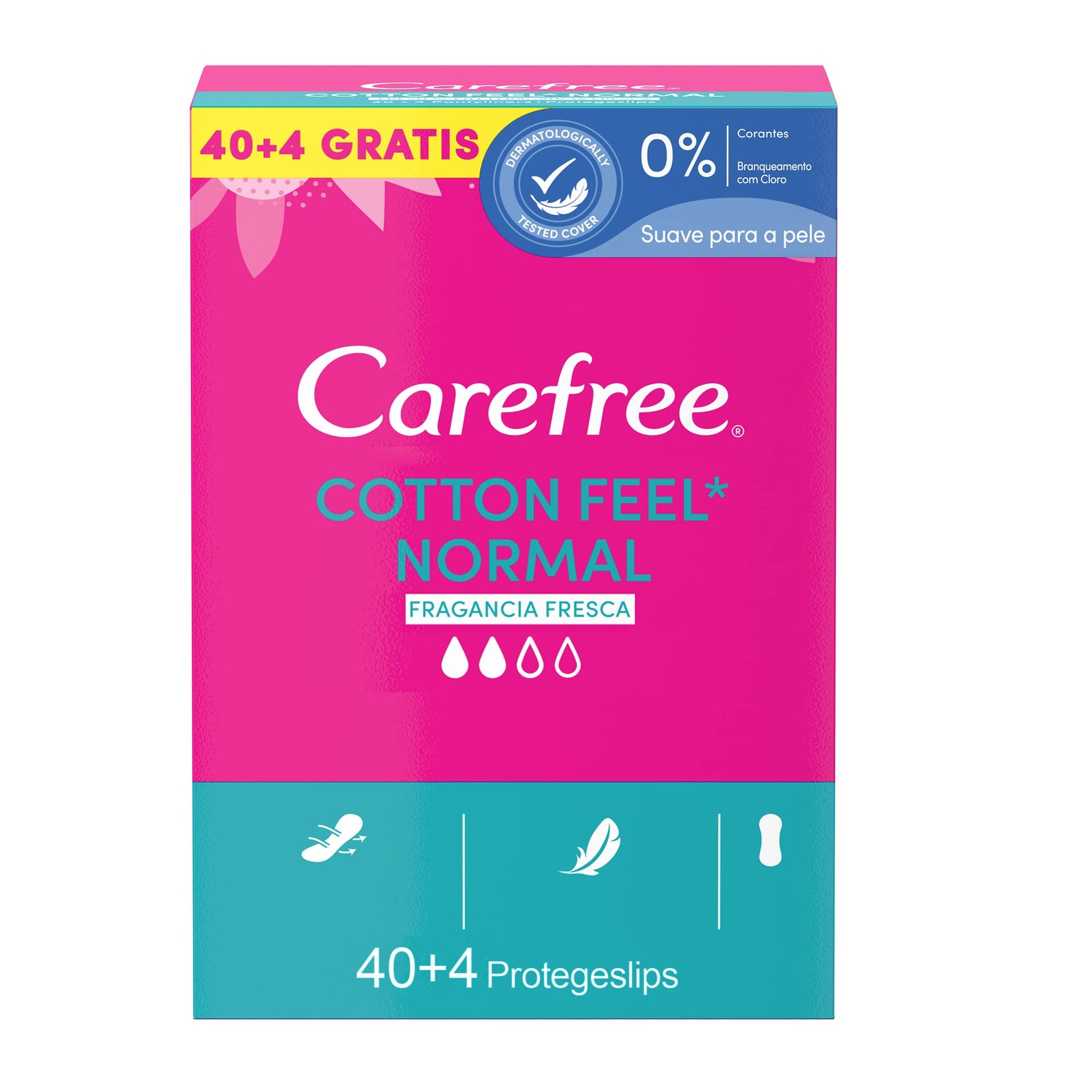 CAREFREE S/SLIP NORMAL COTTON FRESH 44PZ.