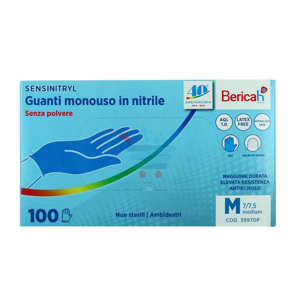 SENSINITRYL GUANTI NITRILE 100PZ. TG. M