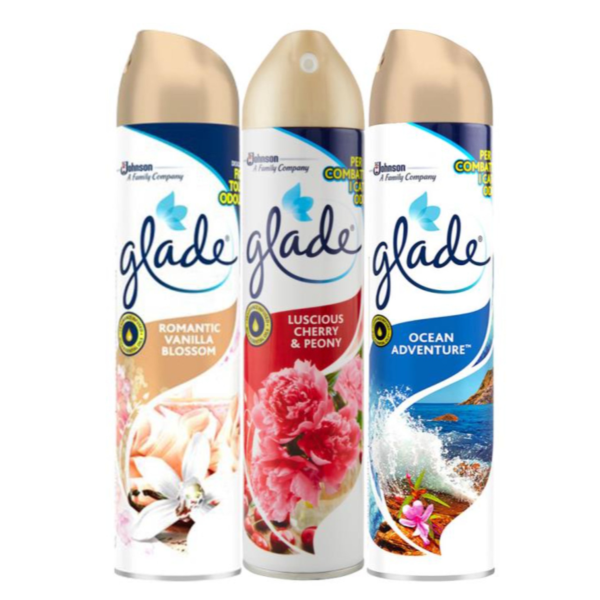 GLADE DEO SPRAY 300ML. MIX 2