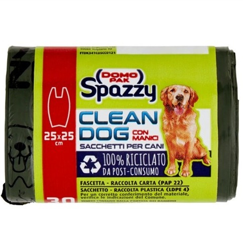 DOMOPAK SPAZZY CLEAN DOG 25X25CM 30PZ.