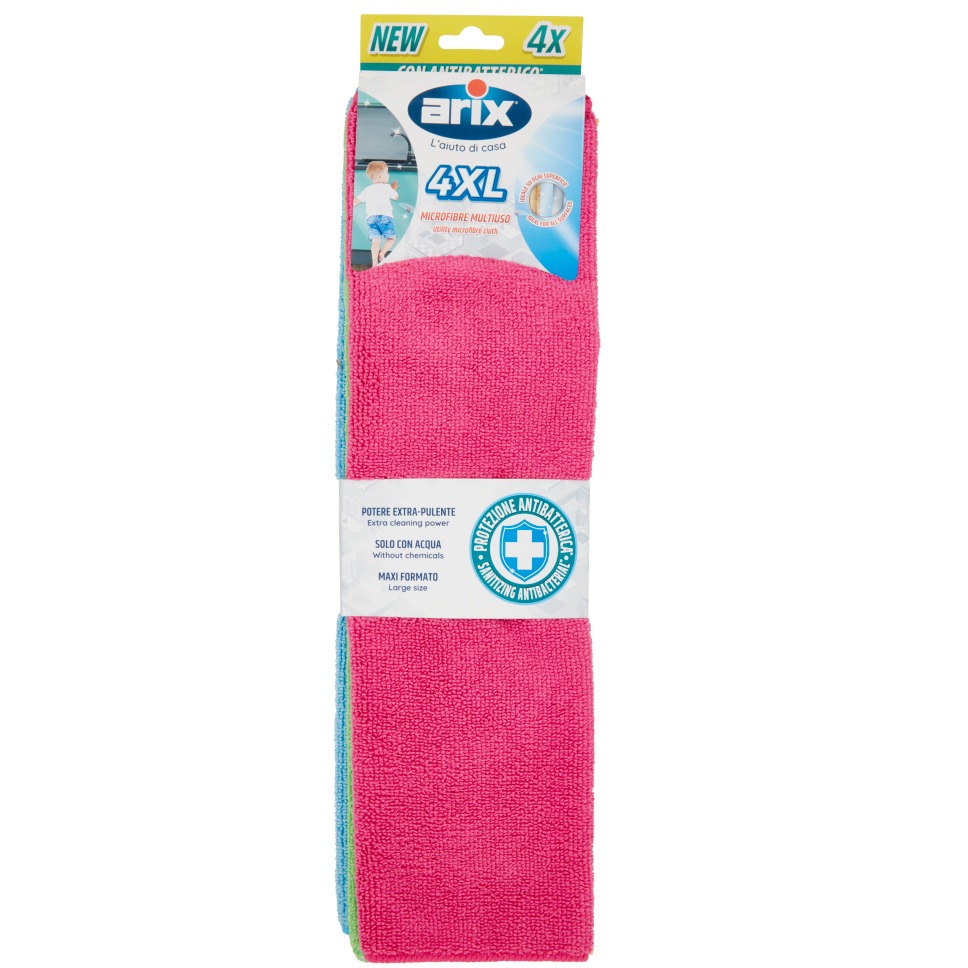 ARIX PANNI MICROFIBRE MULTIUSO XL 4PZ.