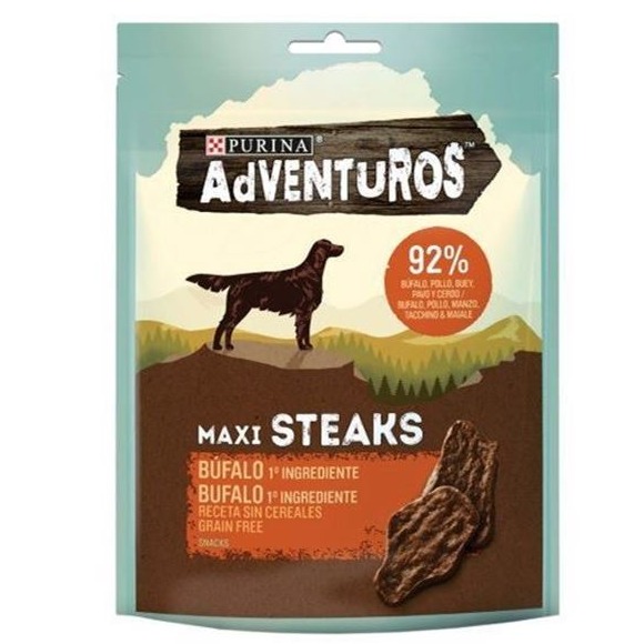 PURINA ADVENTUROS STEAKS 70GR. BUFALO