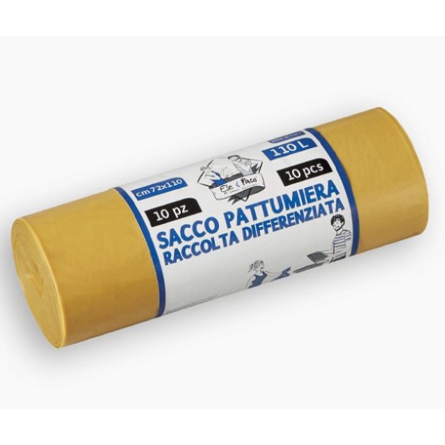 EASY SAC SACCH. 55X70 15PZ. C/MANIGLIA  GIALLO