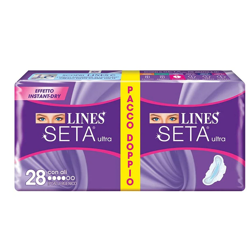 LINES SETA ULTRA 28PZ. PACCODOPPIO C/ALI