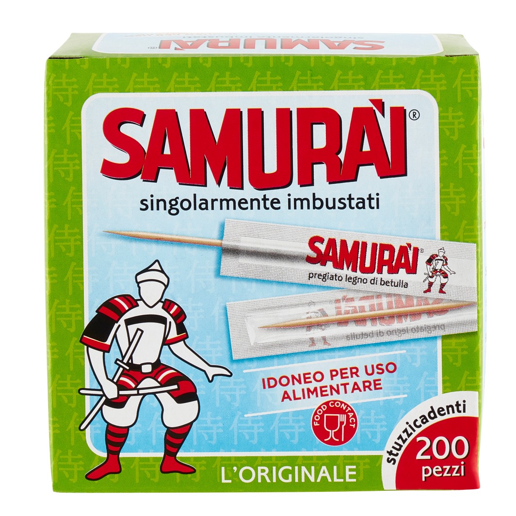 SAMURAI STUZZICADENTI IMBUSTATI PZ.200                      