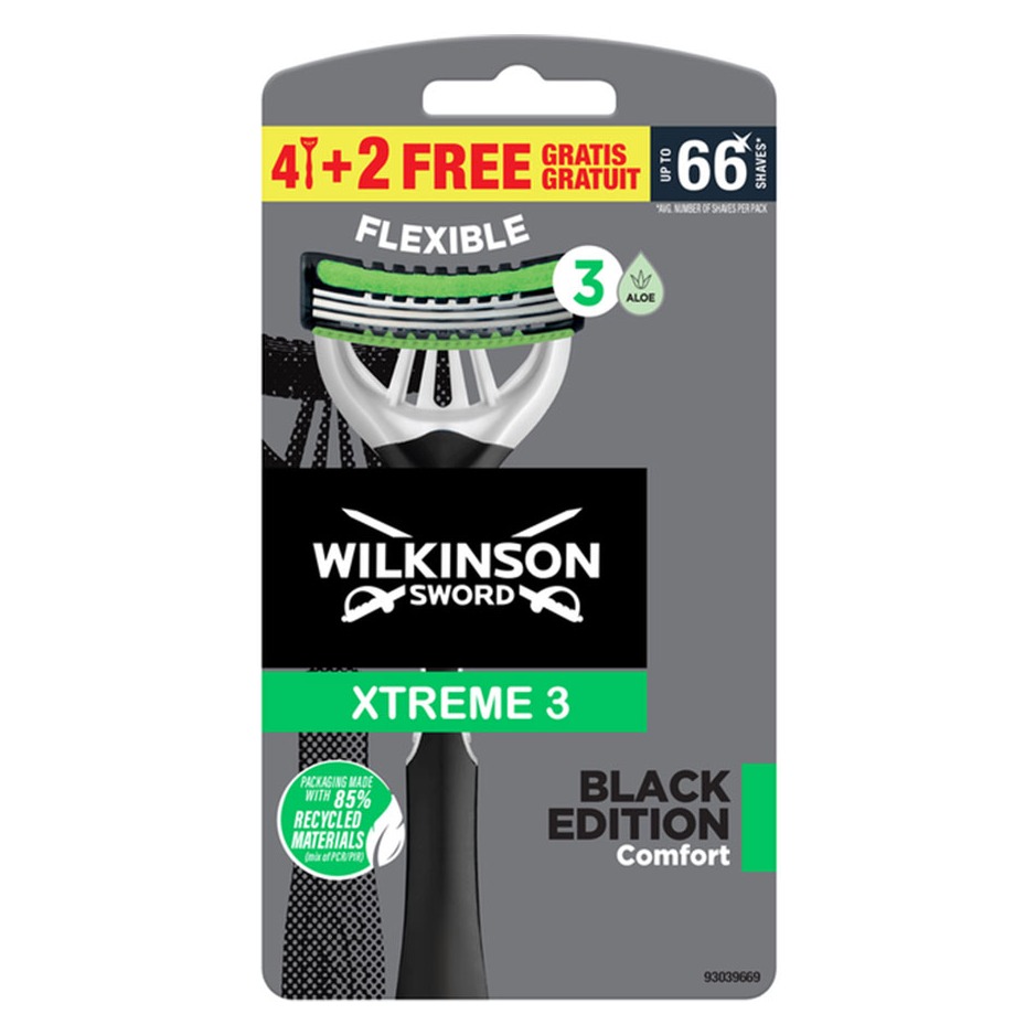 WILKINSON XTREME3 4 2PZ. ACTIVE BLACK