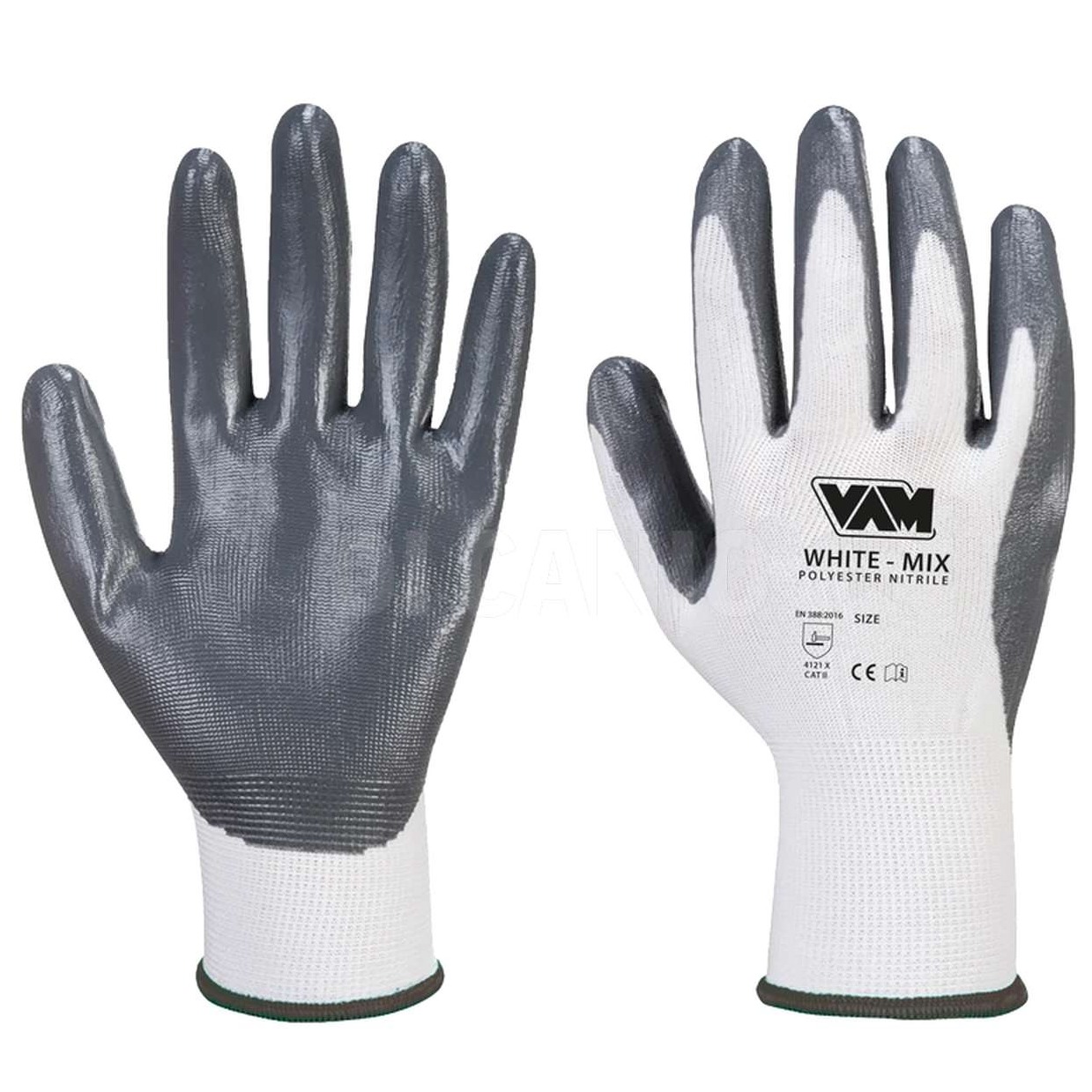 VAM GUANTI WHITE MIX BIANCO NITRILE TG.XL