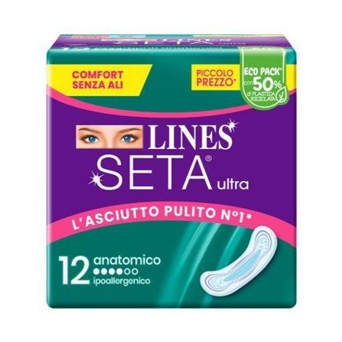 LINES SETA ULTRA 12PZ. ANATOMICO 
