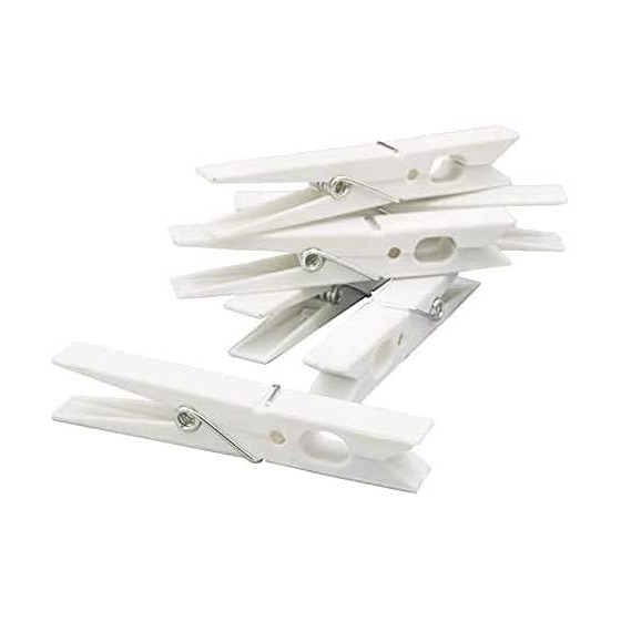 12 MOLLETTE PLAST. - BIANCHE