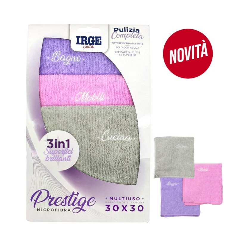 IRGE ABB PANNO 3PZ. CON RICAMO 30X30CM