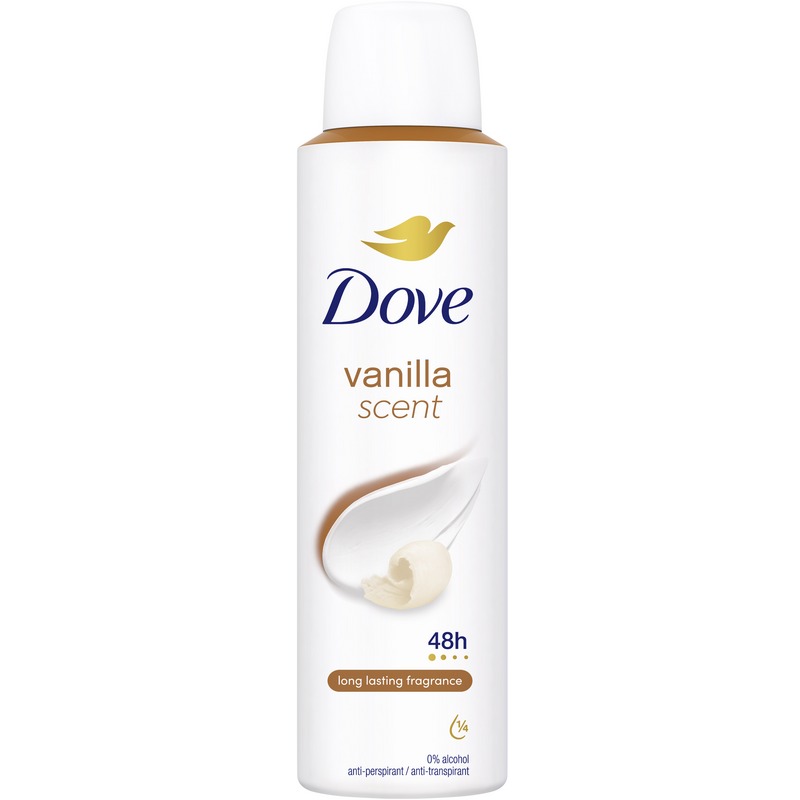 DOVE DEO SPRAY 150ML. 48H VANIGLIA