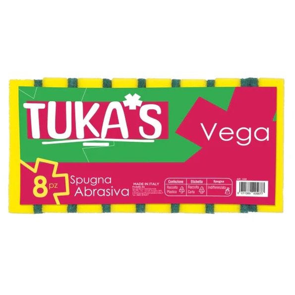 TUKAS SPUGNA ABRASIVA VEGA 8PZ.
