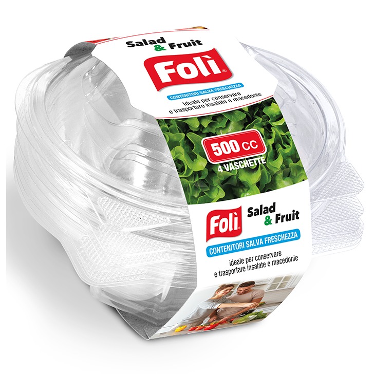 FOLI CONT SALVAFRESCH. SALAD/FRUIT 500CC 4PZ.