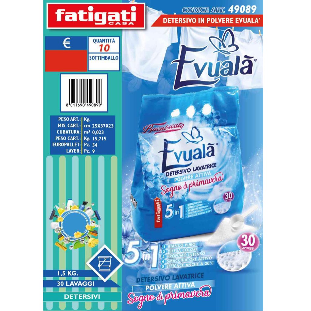 FATIGATI EVUALA POLVERE RIC. 30MIS. PRIMAVERA