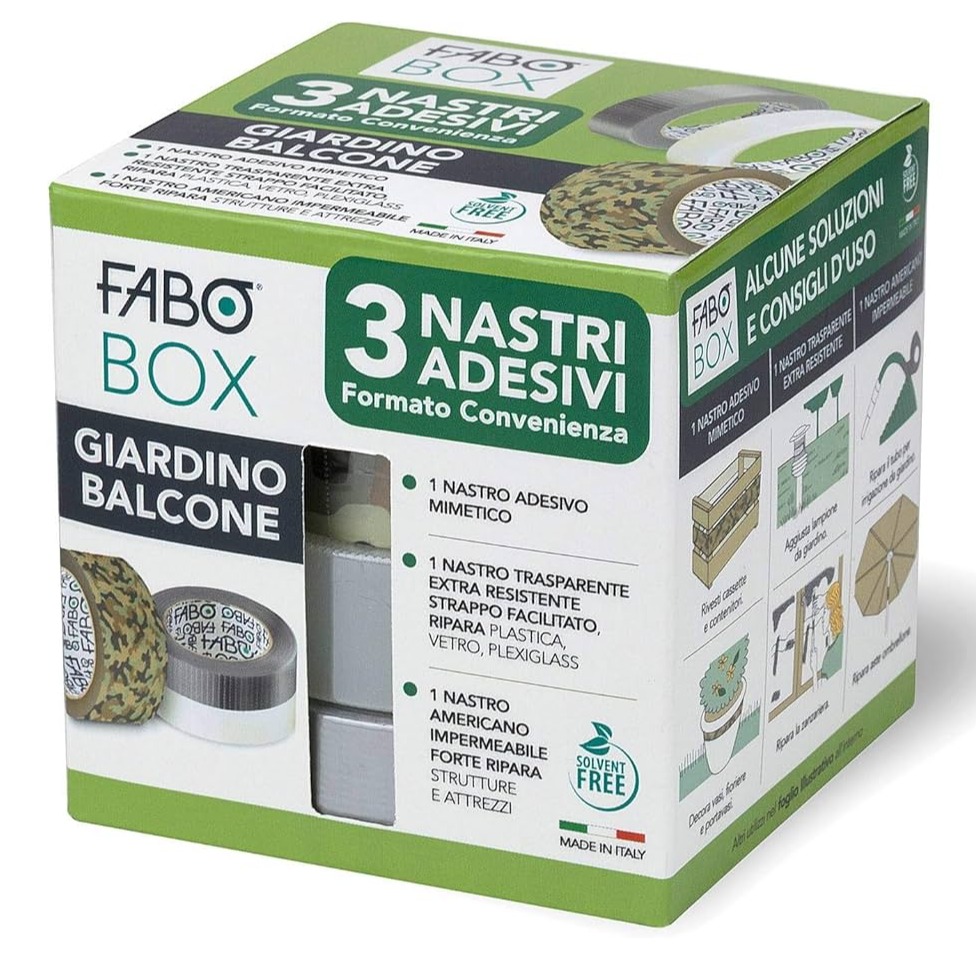 FABO BOX 3 NASTRI ADESIVI GIARDINO BALCONE