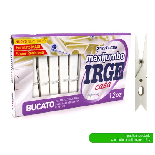 IRGE STYRO PINZE BUCATO JUMBO 12PZ