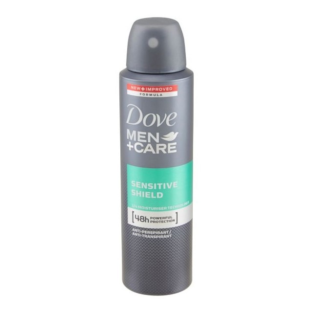 DOVE DEO SPRAY 150ML. MEN CARE SENSITIVE PROMO