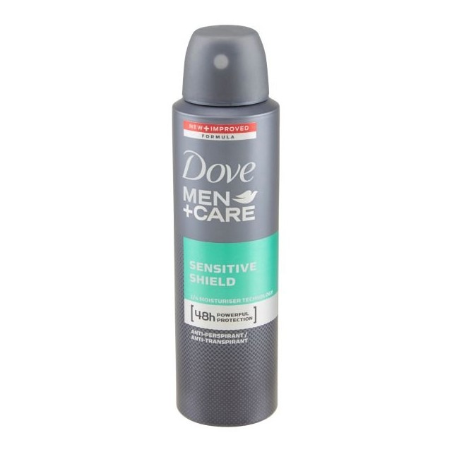 DOVE DEO SPRAY 150ML. MEN CARE SENSITIVE