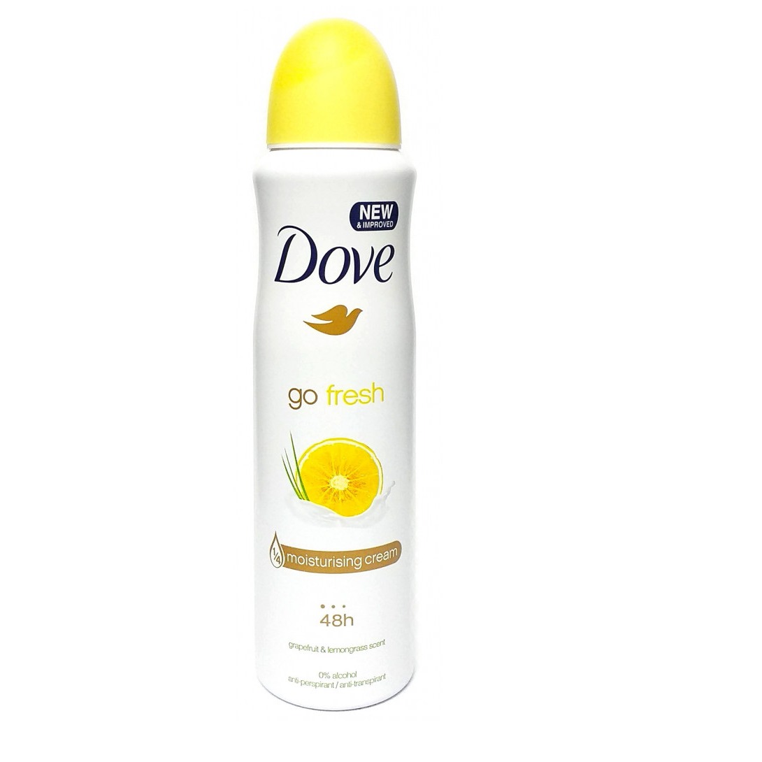 DOVE DEO SPRAY 150ML. GRAPEFRUIT E LEMONGRASS