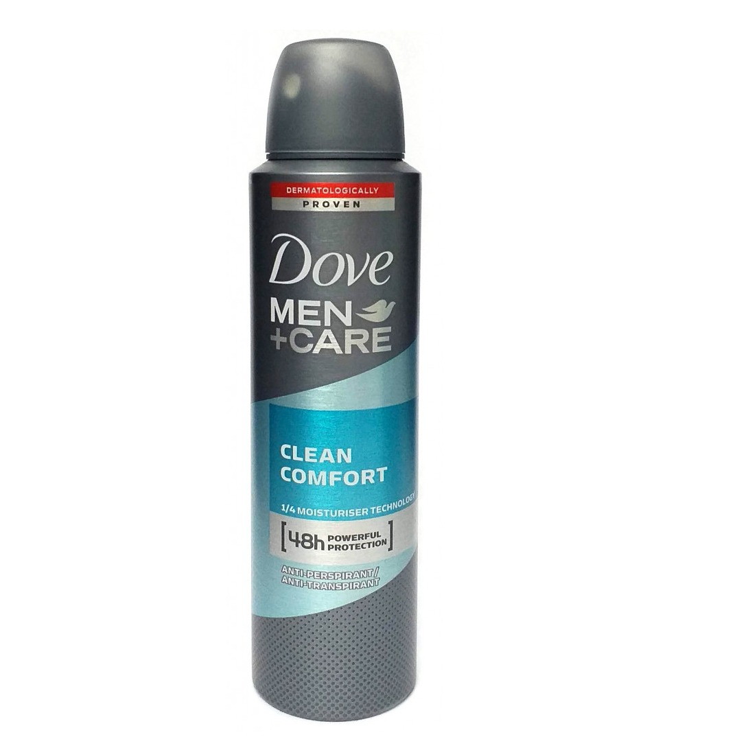 DOVE DEO SPRAY 150ML. MEN CARE CLEAN COMFORT