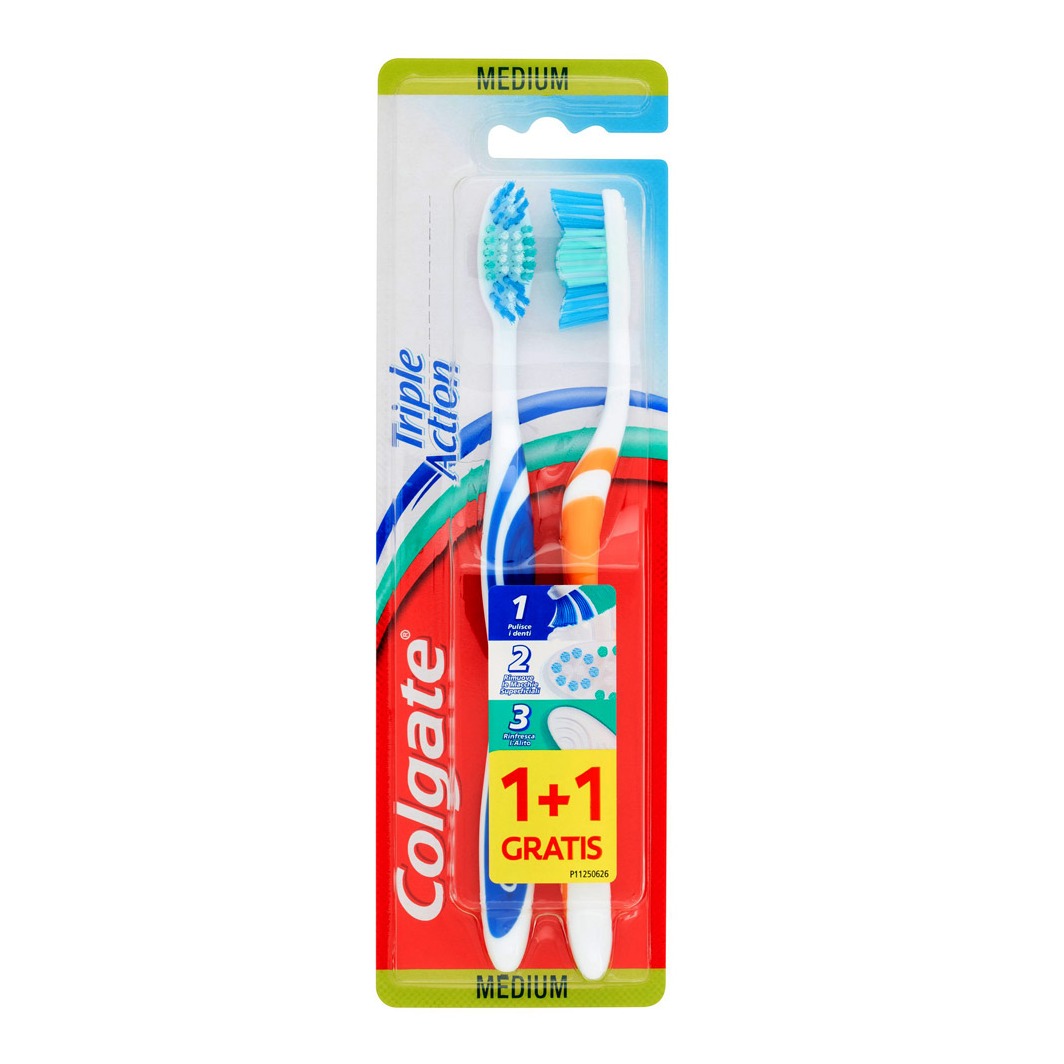 COLGATE SPAZZ. 2PZ. TRIPLE ACTION