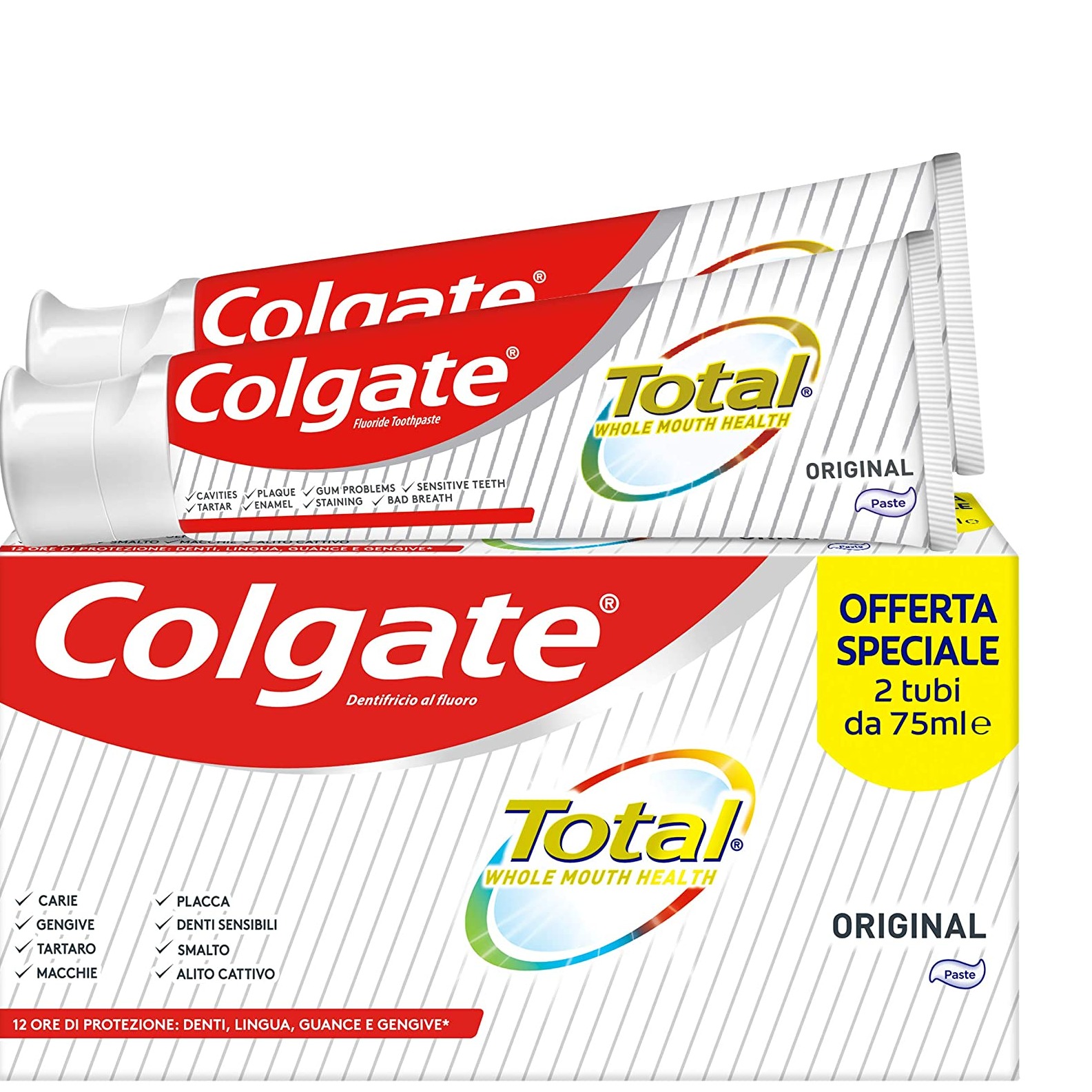 COLGATE DENT. 75ML. 2PZ. TOT. ORIGINAL