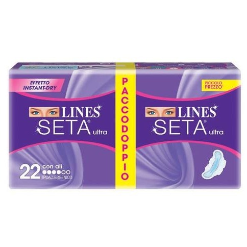 LINES SETA ULTRA 22PZ. PACCODOPPIO C/ALI