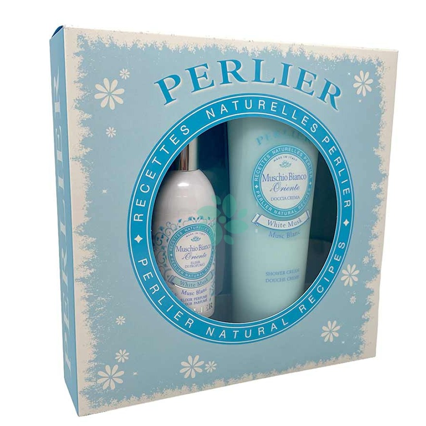 PERLIER CF. ELISR 100ML. DOCCIA 250ML. MUSCHIO BIANCO