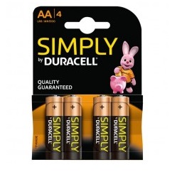 DURACELL SIMPLY STILO AA 4PZ.