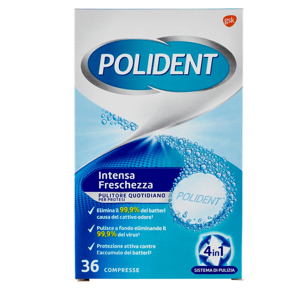 POLIDENT CAPS 36PZ. INTENSA FRESCHEZZA