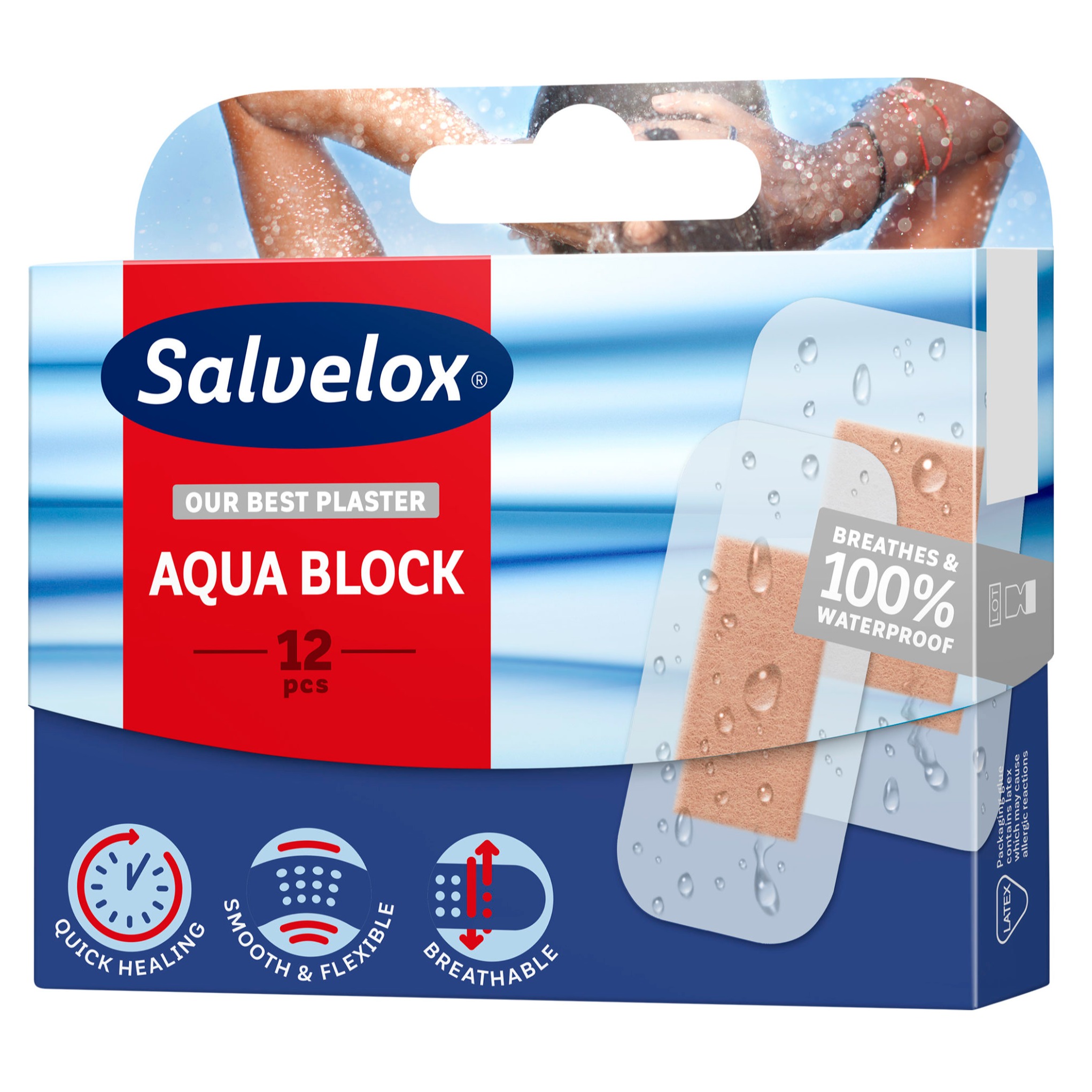 SALVELOX CEROTTI AQUA BLOCK 12PZ