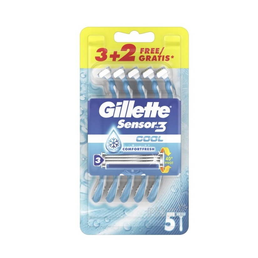 GILLETTE SENSOR 3 U/GETTA 3 2PZ. COOL