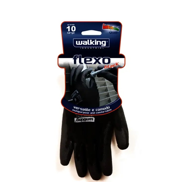 WALKING GUANTI FLEXO NERO TG. 7 1PZ.