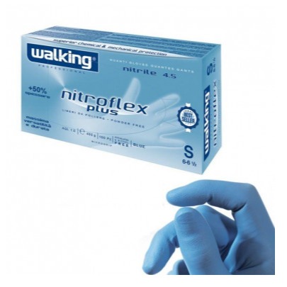 WALKING GUANTI NITROFLEX PLUS TG. S 100PZ.