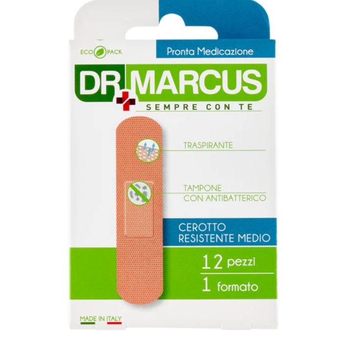 DR.MARCUS 12 CEROTTI RESISTENTI MEDI ANTIBATTERICI