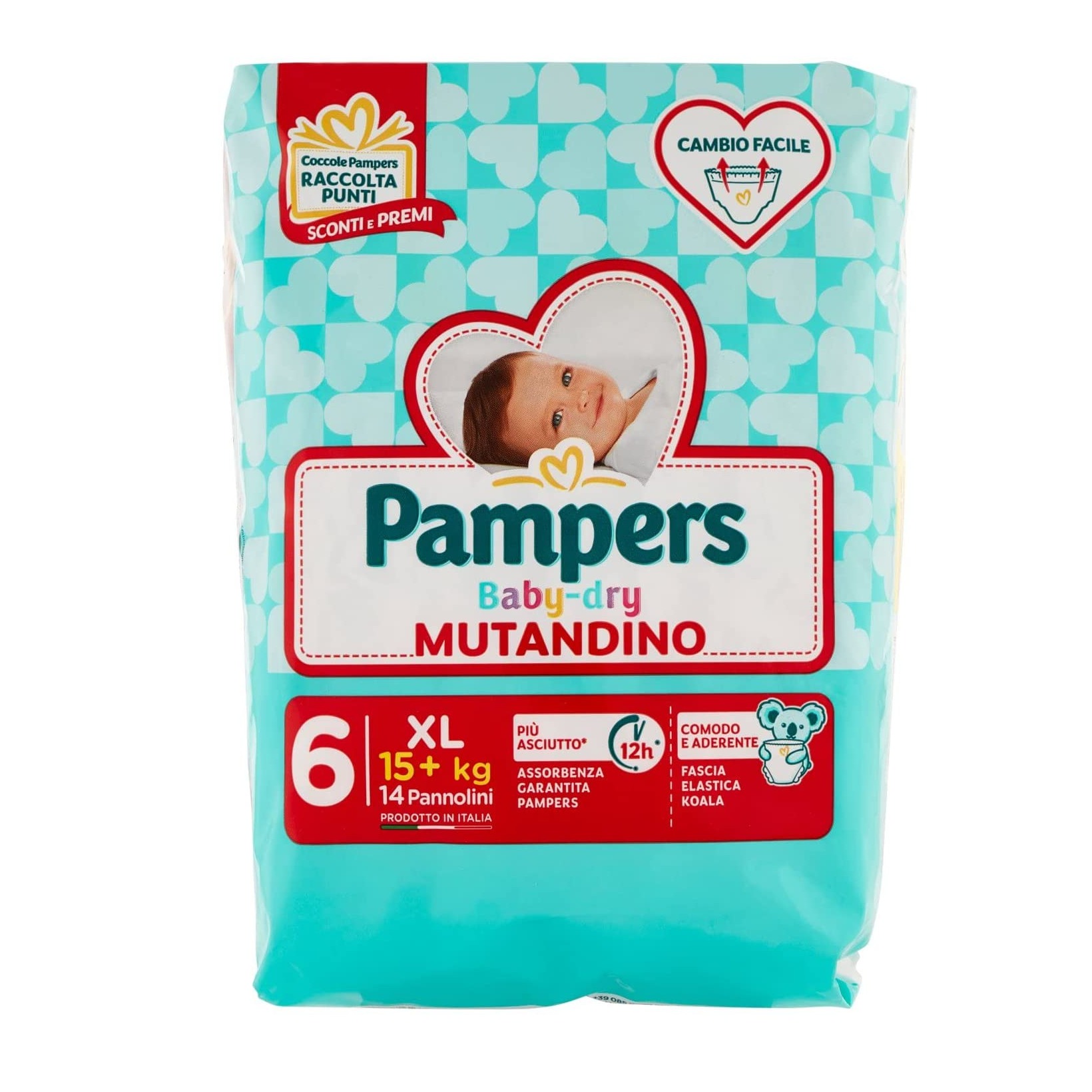 PAMPERS PANN. DRY MUTANDINO 6MIS. 14PZ.