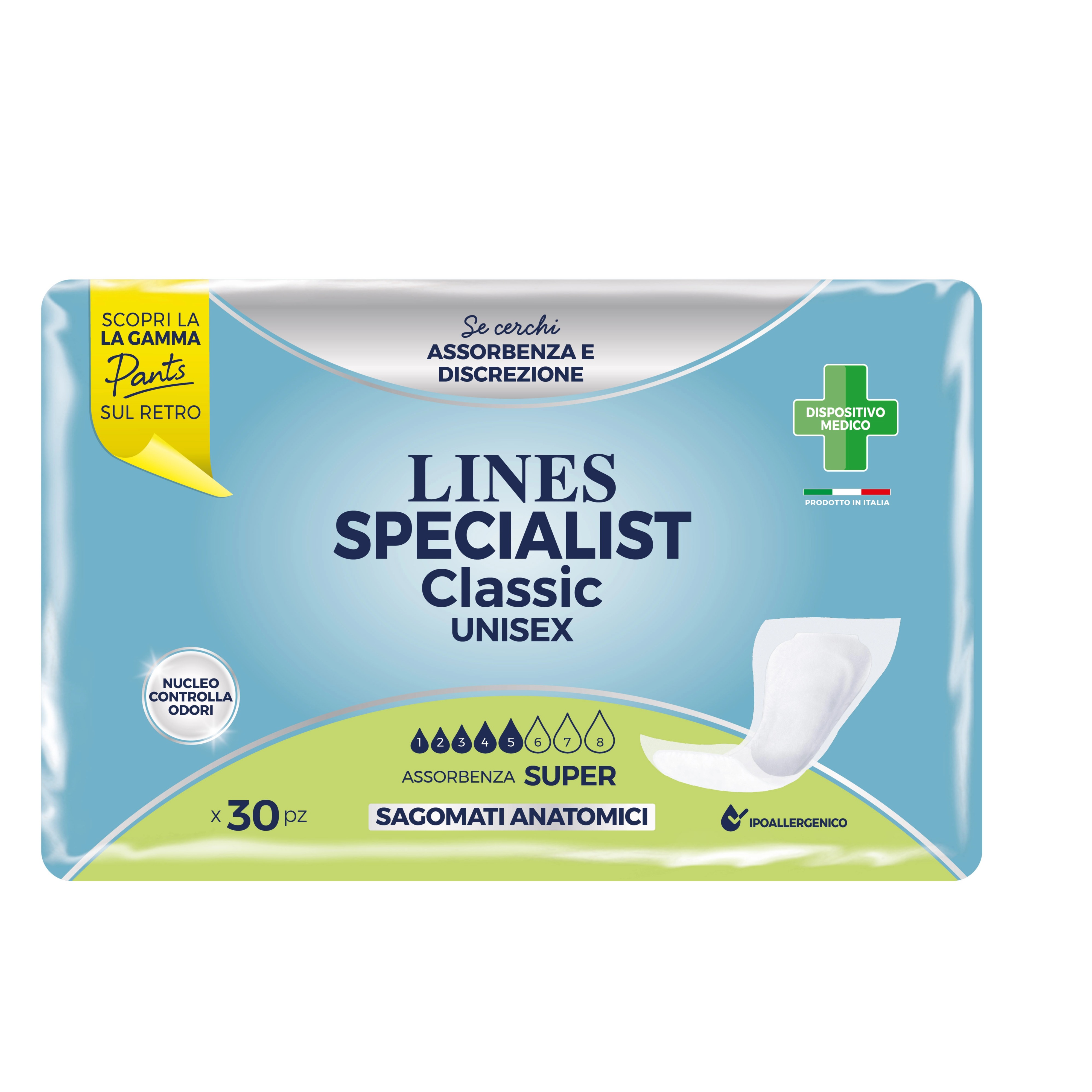 LINES SPECIALIST PANN.SAGOMATO SUPERMAXI 30PZ.SOTTILE