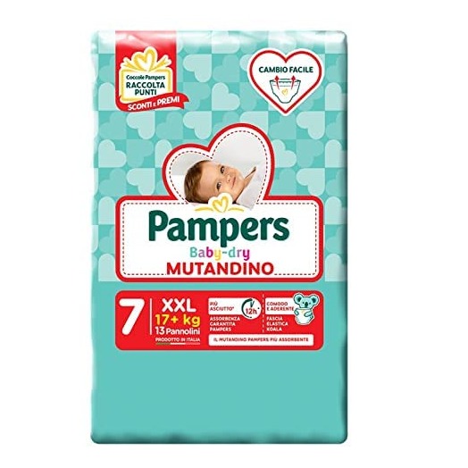 PAMPERS PANN. DRY MUTANDINO 7MIS.  14PZ.