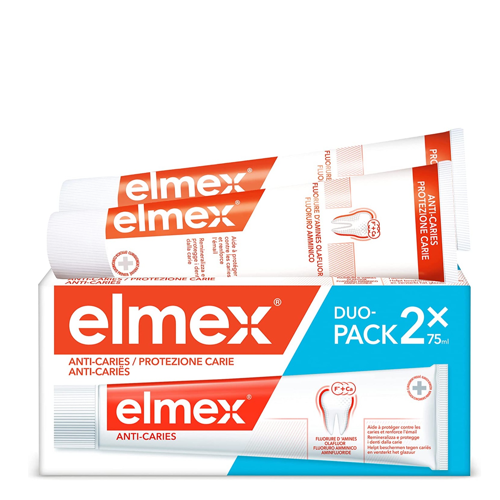 ELMEX DENT. 75ML. 2PZ. PROT. CARIE PROMO