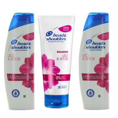 HEADSHOULDERS SH. 220ML. 3PZ. LISCI E SETOSI