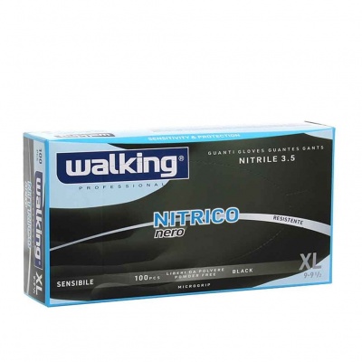 WALKING GUANTI NITRICO NERO TG. XL 100PZ.