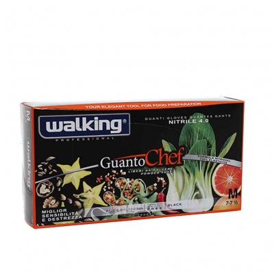 WALKING GUANTI NITRILE CHEF TG. M 100PZ.