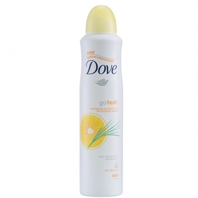 DOVE DEO SPRAY 250ML. GRAPEFRUIT E LEMONGRASS