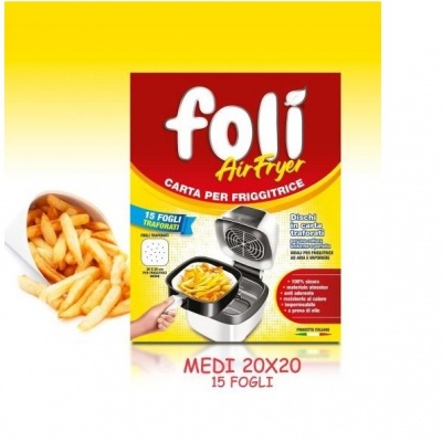 FOLI AIR FRIER FOGLI FRIGGITRICE 20X20 15PZ.