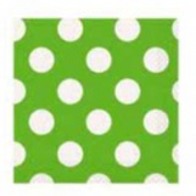 100 TOVAGLIOLI POIS 33X33 VERDE CEDRO