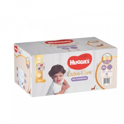 HUGGIES PANN. EXTRA CARE MUTANDINA 4MIS.