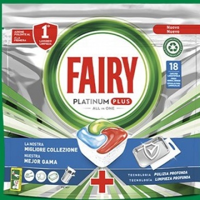 FAIRY PLATINUM PLUS CAPS 18PZ. PUL. PROF